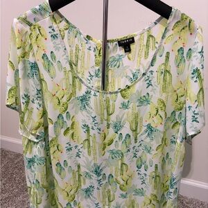 Torrid Cactus Blouse - Size 1